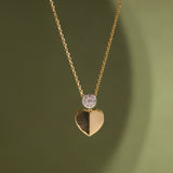 Twinkly Heart Diamond Necklace