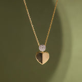 Twinkly Heart Diamond Necklace