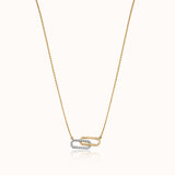 Paperclip Bar Diamond Necklace