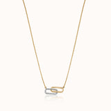 Paperclip Bar Diamond Necklace