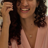 Charmed Bow Diamond Necklace