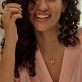 Charmed Bow Diamond Necklace
