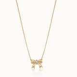Charmed Bow Diamond Necklace