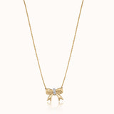 Charmed Bow Diamond Necklace