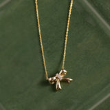 Charmed Bow Diamond Necklace