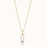 Minimal Paperclip Diamond Necklace