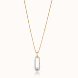 Minimal Paperclip Diamond Necklace