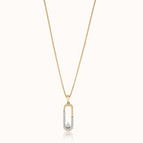 Minimal Paperclip Diamond Necklace
