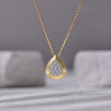 Edgy Drop Diamond Necklace