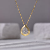 Edgy Drop Diamond Necklace