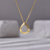 Edgy Drop Diamond Necklace