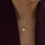 Edgy Drop Diamond Necklace