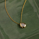 Edgy Drop Diamond Necklace