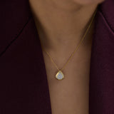 Edgy Drop Diamond Necklace