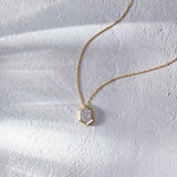 Golden Light Diamond Necklace