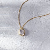 Golden Light Diamond Necklace