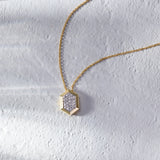 Golden Light Diamond Necklace