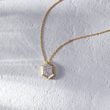 Golden Light Diamond Necklace