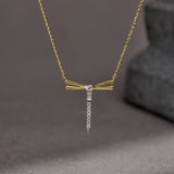 Radiant Dragonfly Diamond Necklace