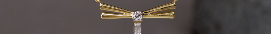 Radiant Dragonfly Diamond Necklace