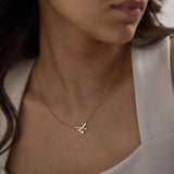 Dancing Diamond Bow Necklace