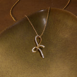 Twilight Bow Diamond Necklace