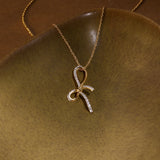 Twilight Bow Diamond Necklace