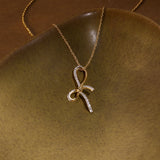 Twilight Bow Diamond Necklace