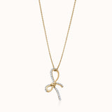 Twilight Bow Diamond Necklace
