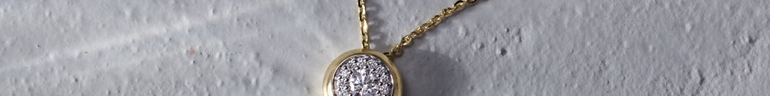 Solid Circle Round Diamond Necklace
