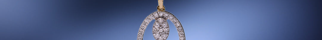 Oval Diamond Halo Necklace