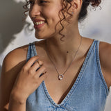 Halo Pearl Diamond Necklace