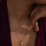 Pass Through Diamond Drop Necklace