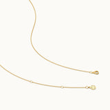 Pass Through Diamond Drop Necklace
