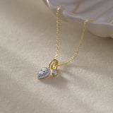 Pass Through Diamond Drop Necklace