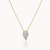 Soft Diamond Petal Necklace