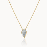 Soft Diamond Petal Necklace