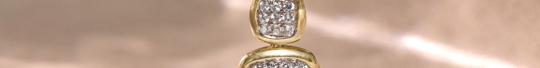 Duo Cushion Diamond Necklace