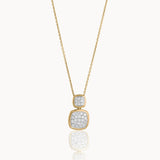 Duo Cushion Diamond Necklace