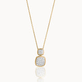 Duo Cushion Diamond Necklace