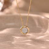 Eternal Diamond Cluster Necklace