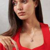 Snowflake Glow Diamond Necklace