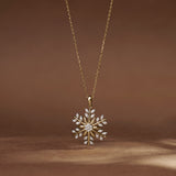 Snowflake Glow Diamond Necklace