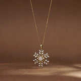Snowflake Glow Diamond Necklace