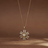 Snowflake Glow Diamond Necklace