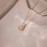 Halo Grace Diamond Necklace