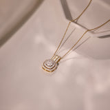 Halo Grace Diamond Necklace