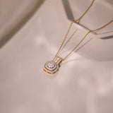 Halo Grace Diamond Necklace