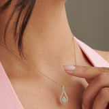 Drop Within Diamond Necklace