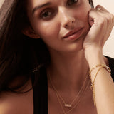 Cross Baguette Diamond Necklace
